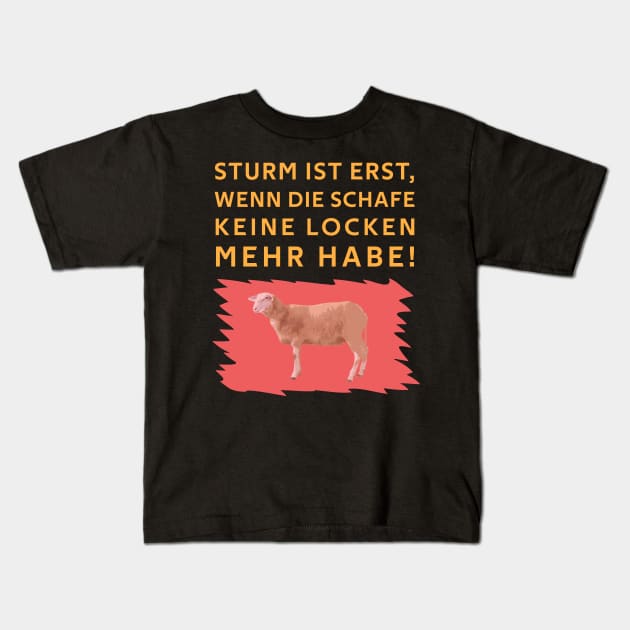 Schaf ohne Locken Kids T-Shirt by DePit DeSign